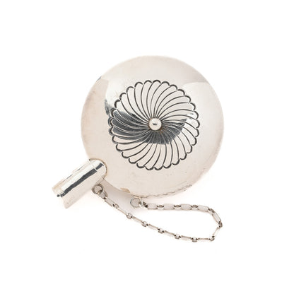 Stamped Silver Tobacco Flask (Drop Detail)
