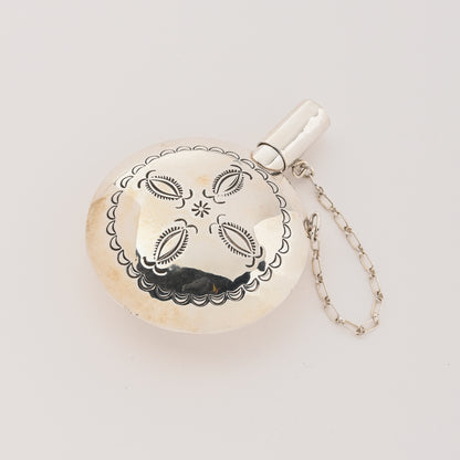 Vintage Stamped Sterling Silver Tobacco Canteen