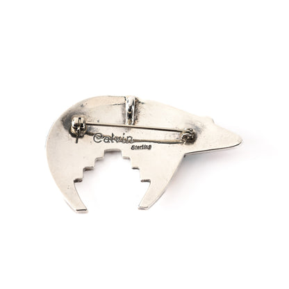 Vintage Bear Inlay Pin/Pendant