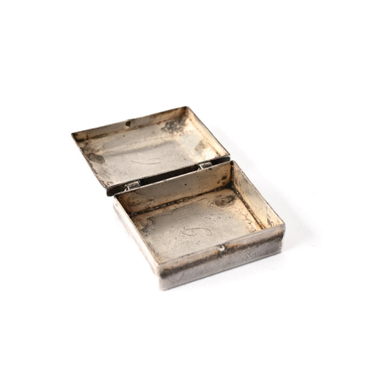 Vintage Stamped Silver Pill Box no. 1