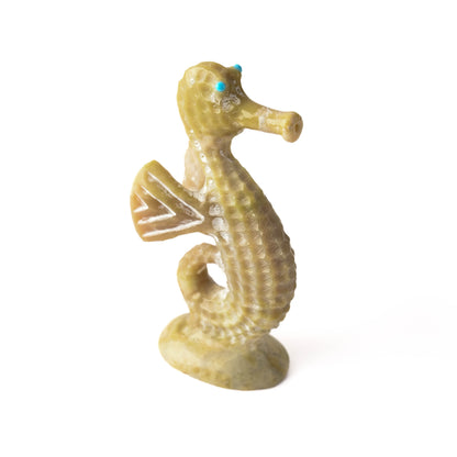Seahorse fetish with turquoise eyes