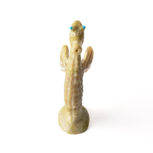 Seahorse fetish with turquoise eyes