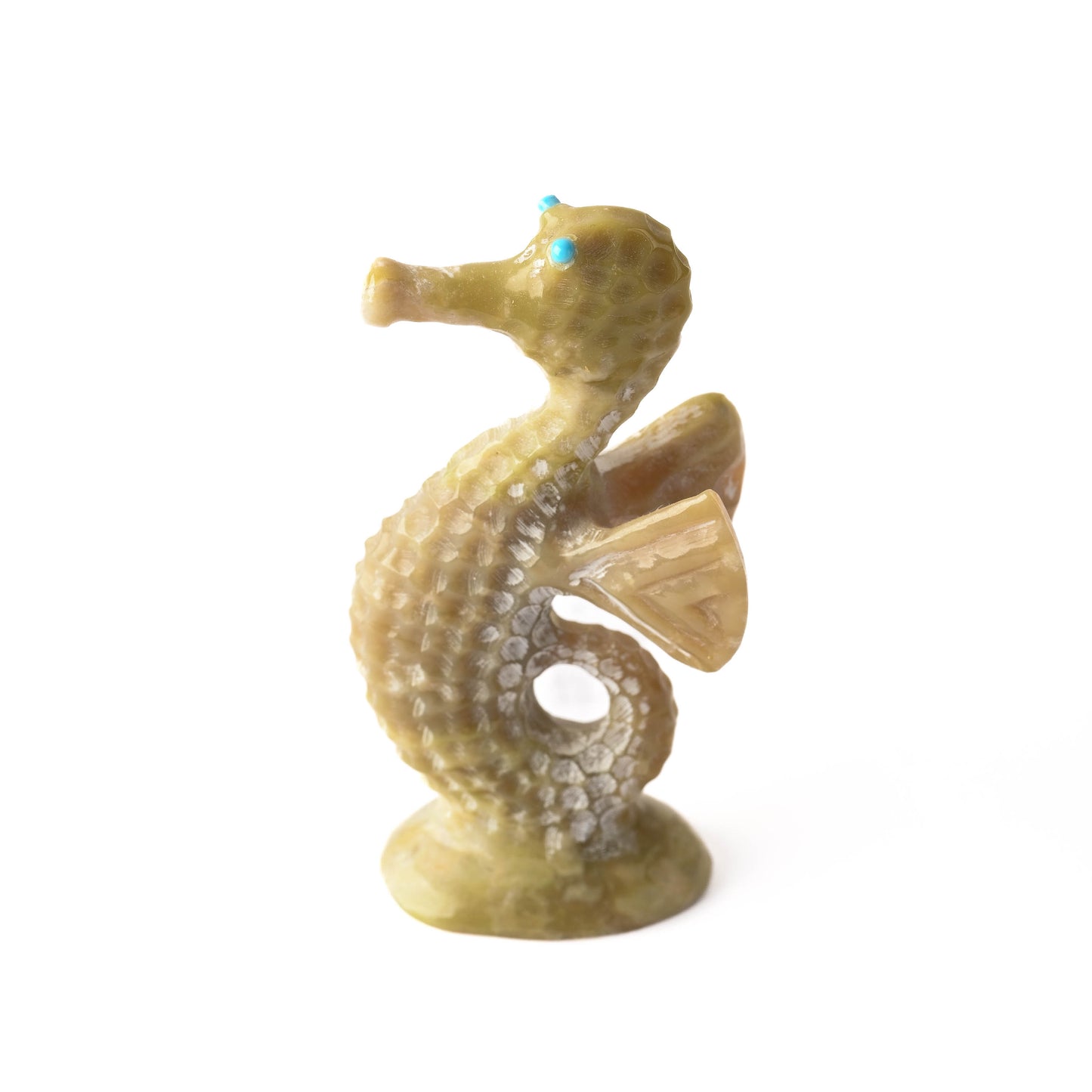 Seahorse fetish with turquoise eyes