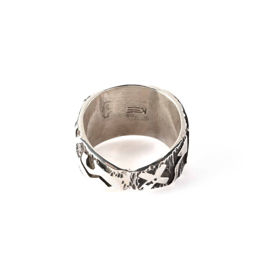 Petroglyph Appliqué Ring