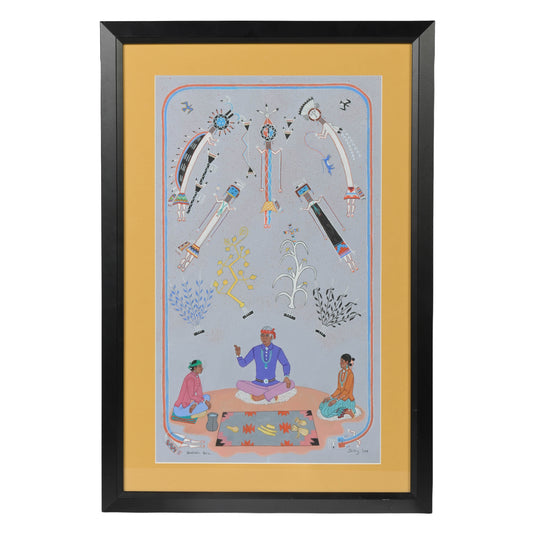 Untitled: Medicine Man Calls on Ye'iis (Holy People) to Help Heal Patients