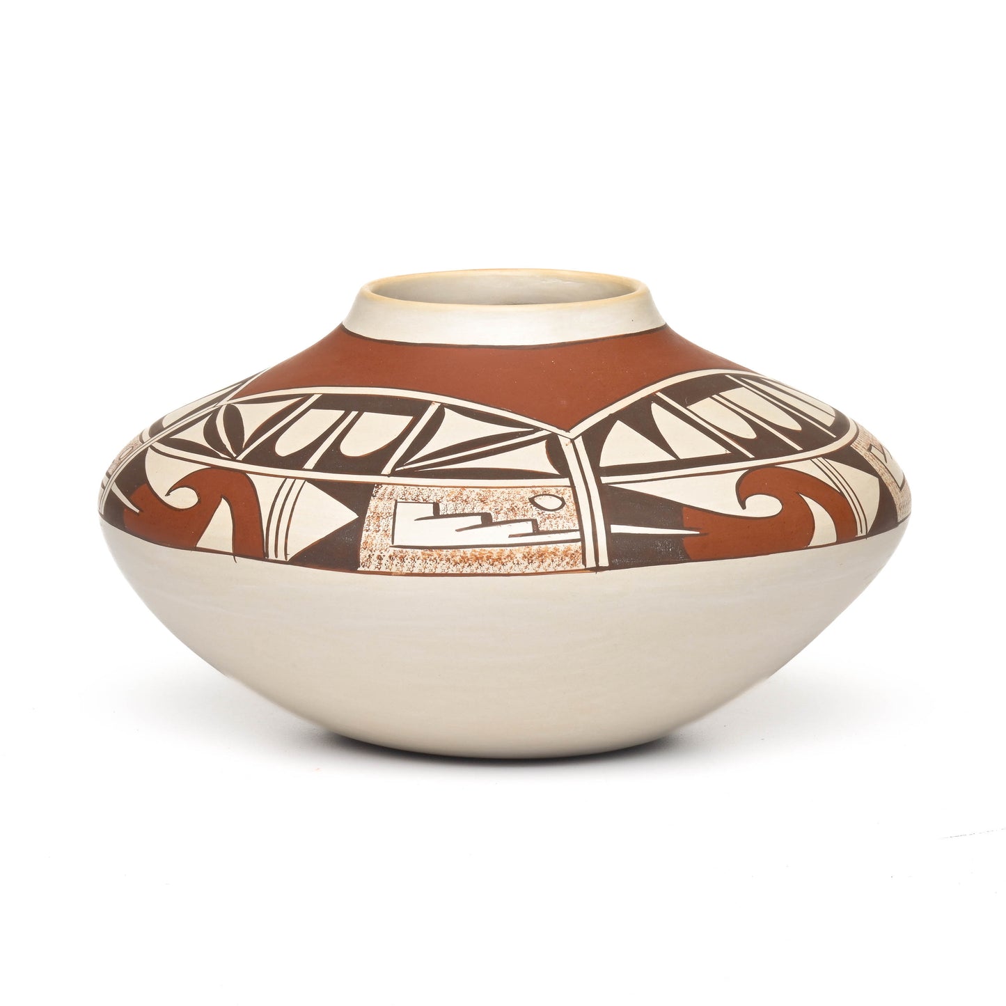 Hand-Coiled, Hopi/Tewa-made clay pot