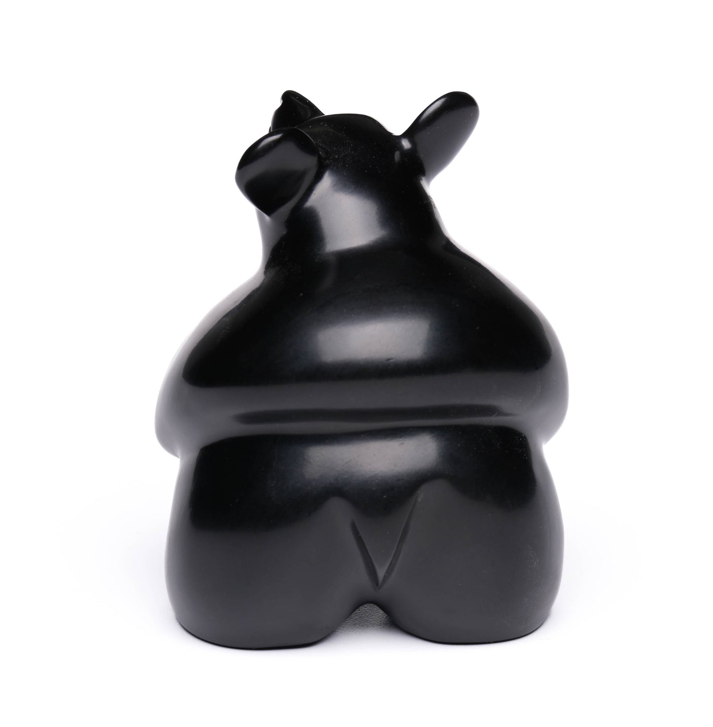 Chubby Bear Table Fetish carved from Jet