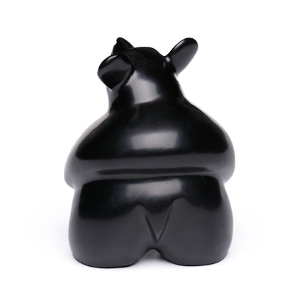 Chubby Bear Table Fetish carved from Jet