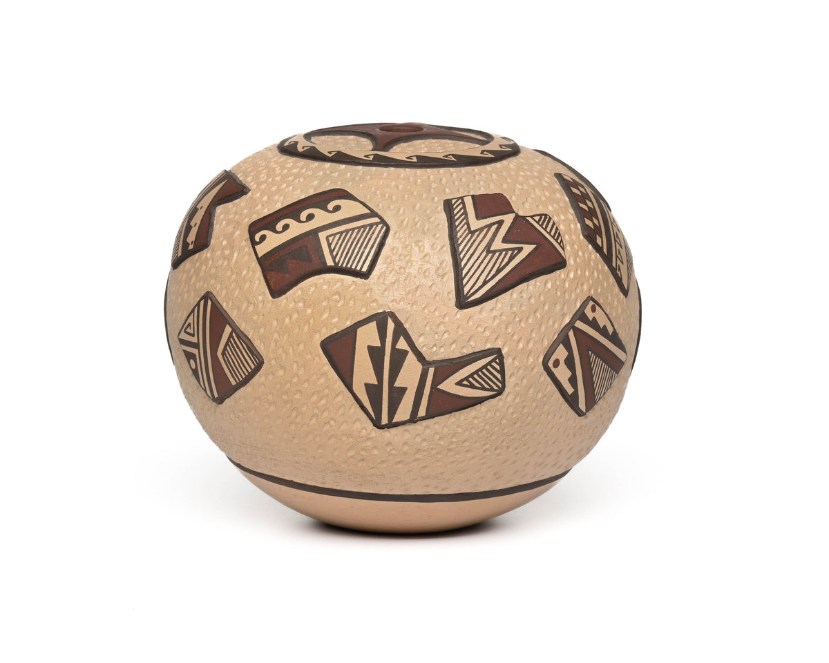 Hopi Hand-coiled, Handpainted Seed Pot