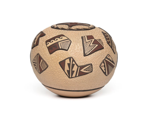 Hopi Hand-coiled, Handpainted Seed Pot