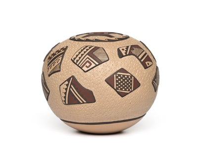 Hopi Hand-coiled, Handpainted Seed Pot