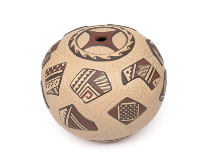 Hopi Hand-coiled, Handpainted Seed Pot